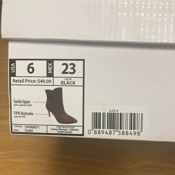 Scoop Women's 6 Stiletto Ankle Booties - Picture 6 of 7